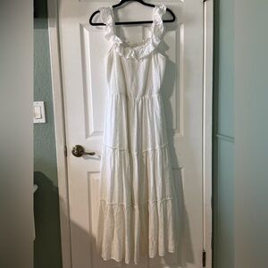 Old Navy White Maxi Summer Dress